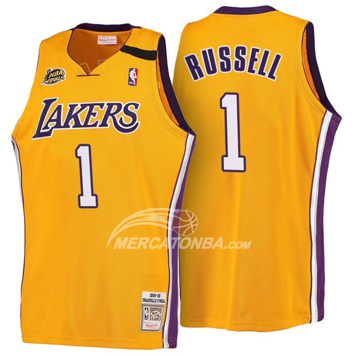 Maglia NBA Russell Retro Los Angeles Lakers Amarillo